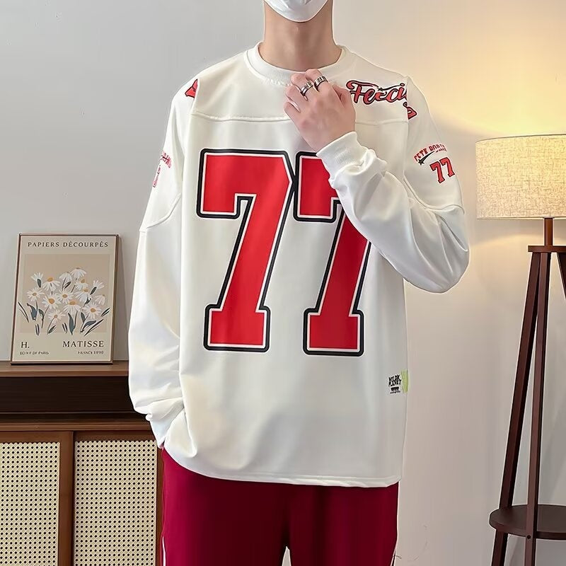Letter printed hoodie for men and women in spring and autumn