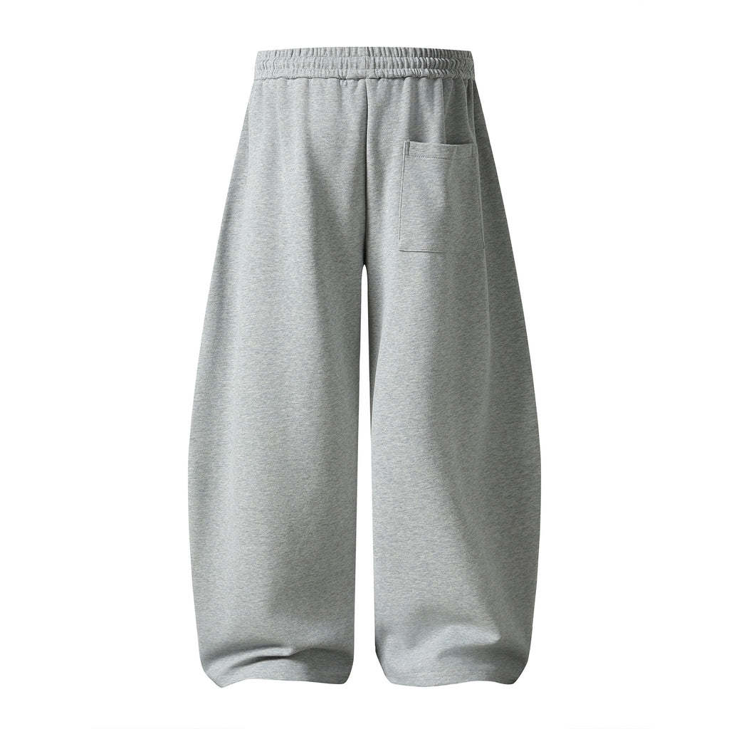 Childlike Handmade Button Decorated Sweatpants Loose Wide Leg Sweet Girl Style Casual Long Pants