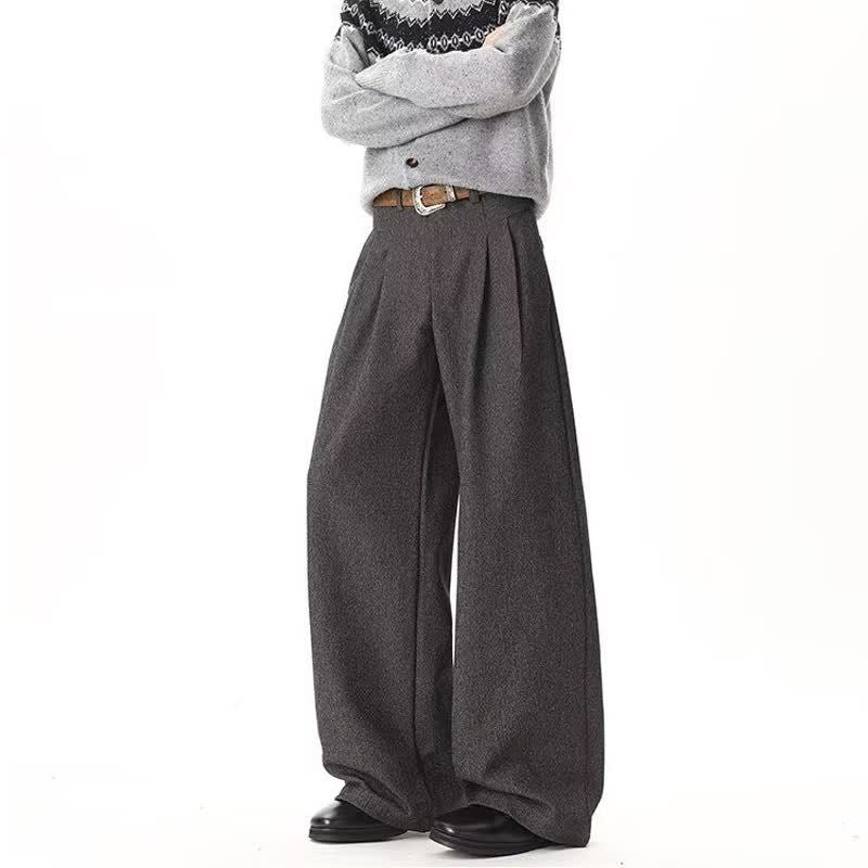 Loose Drape Casual Pants, High Street Wide Leg Pants