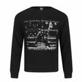 Subculture Fake Two-Piece Spliced Henley Neck Long Sleeve T-Shirt for Men