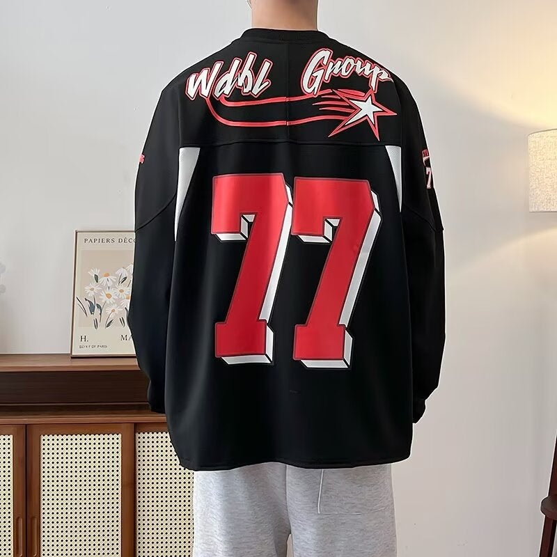 Letter printed hoodie for men and women in spring and autumn