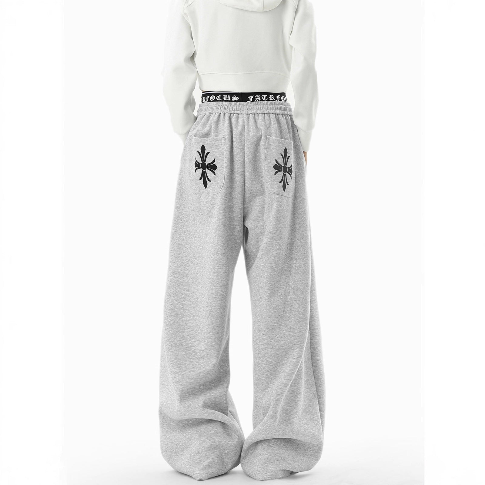 Casual Pants Men Winter Sporty Trousers Trendy Lazy Style Wide Leg Pants