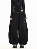 Print Double Waistband Sweatpants for Men and Women