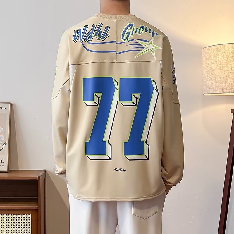 Letter printed hoodie for men and women in spring and autumn