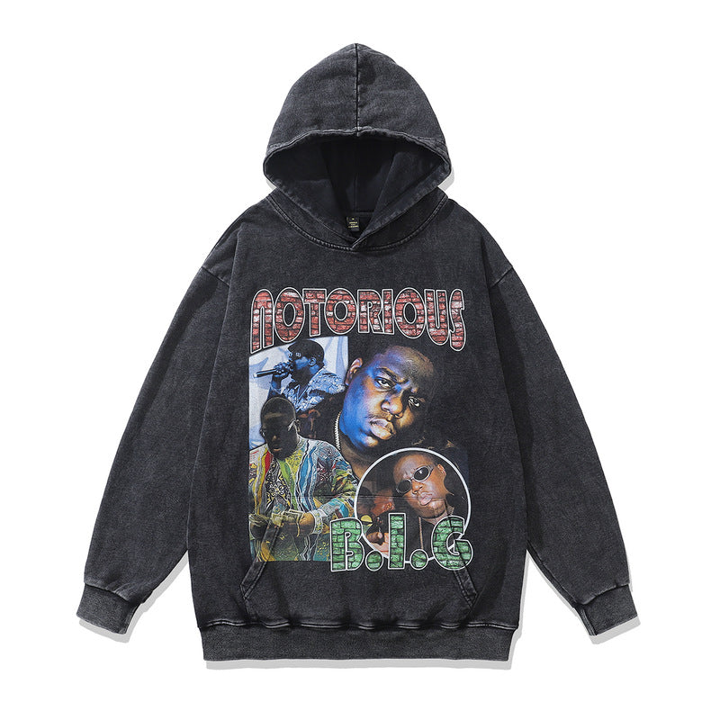 Portrait Print and Washed Vintage Look for Men and Women