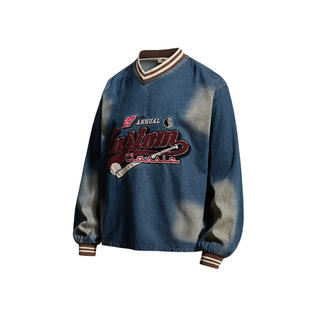 Make old letter embroidered hoodies