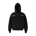 Style Retro Faux Suede Embroidered Hooded Oversized Sweatshirt for Men
