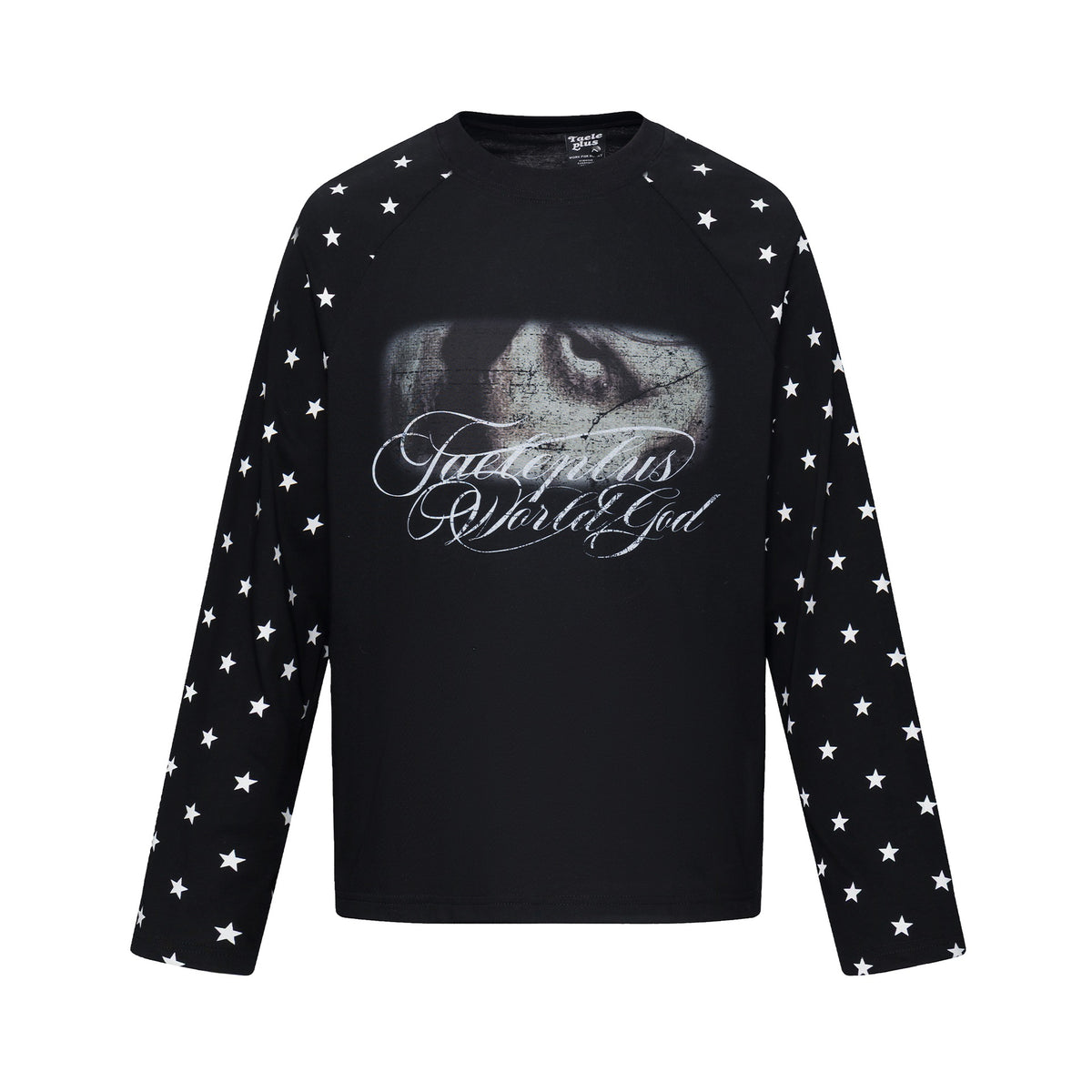Round Neck Long Sleeve  Loose Fit  Oversized T-Shirt