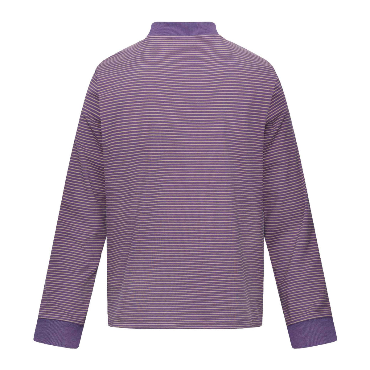 Cat Print Long Sleeve High Neck Men's T-Shirt