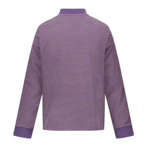 Cat Print Long Sleeve High Neck Men's T-Shirt