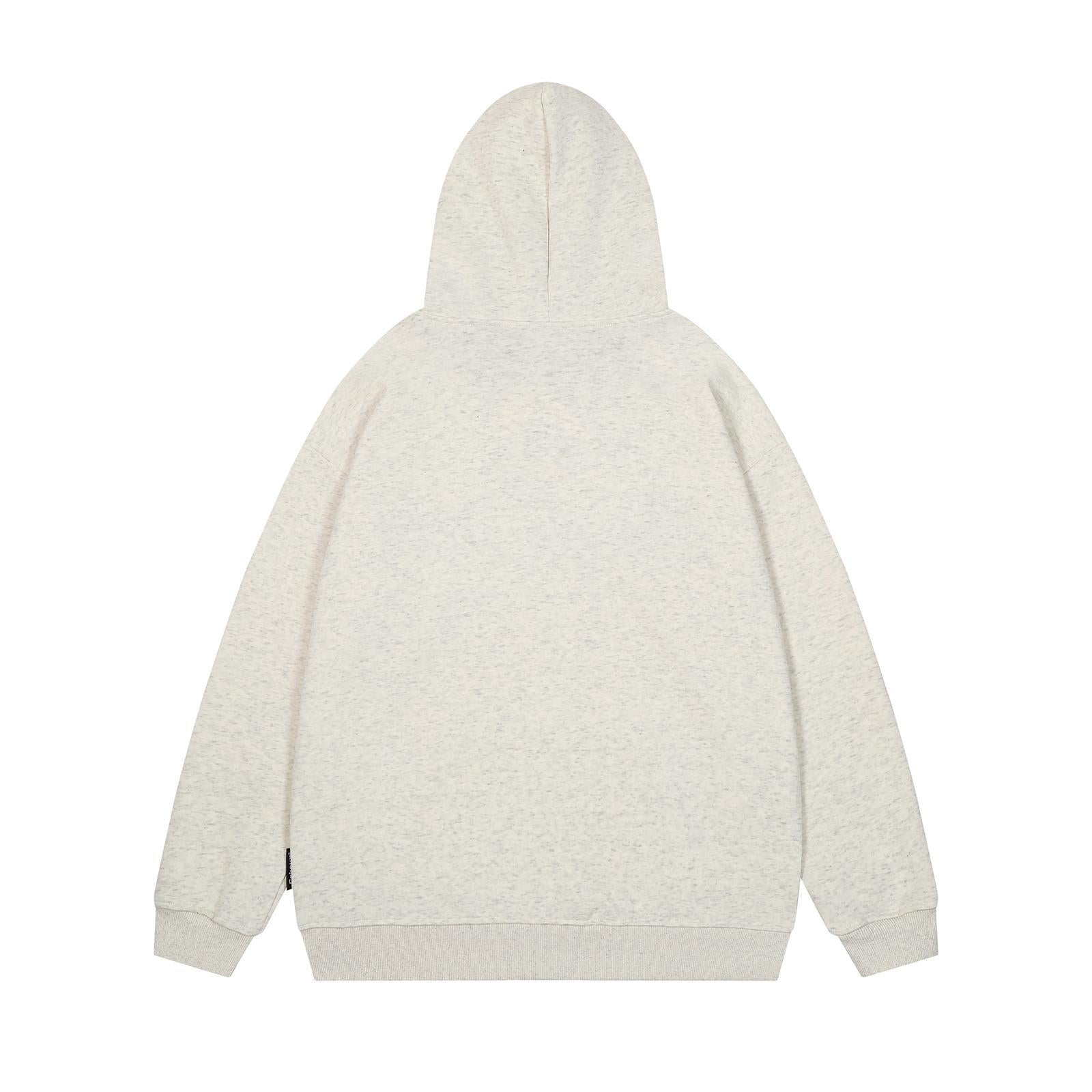 Checkered embroidery hooded sweatshirt for men and women