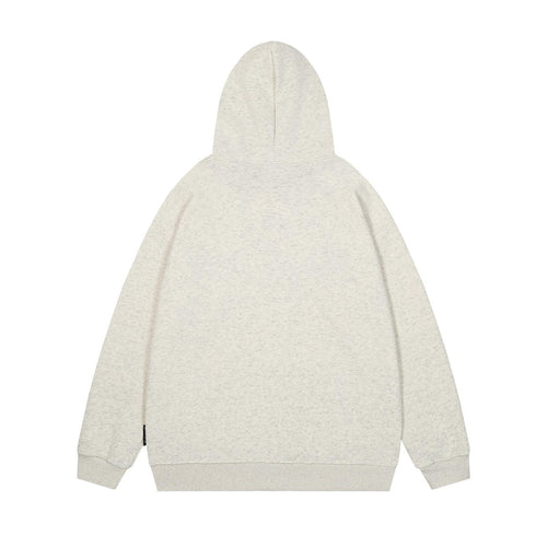 Checkered embroidery hooded sweatshirt for men and women