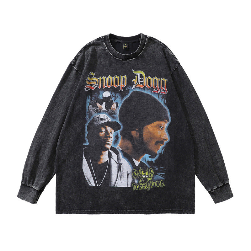 Portrait Print and Washed Vintage Look for Men and Women