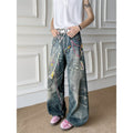 3D digital printed jeans for men in summer