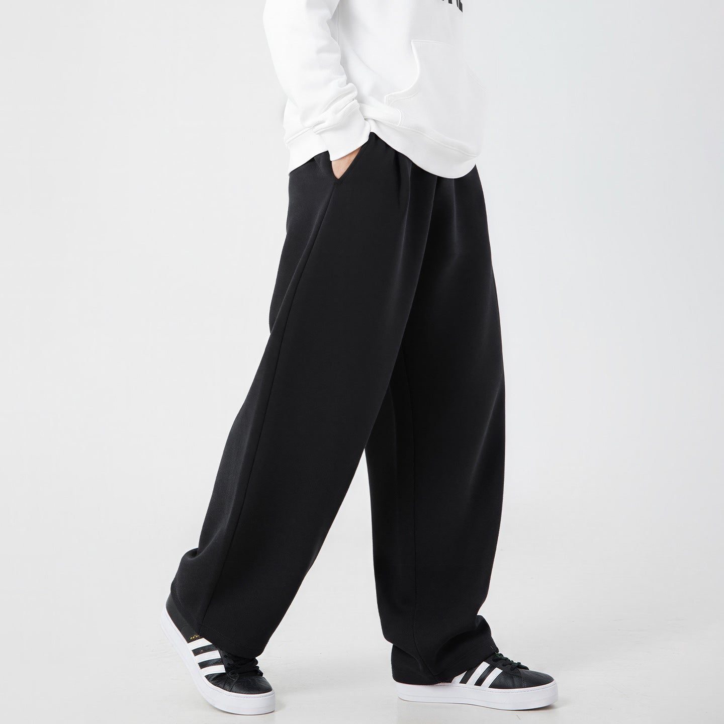 Loose straight leg pants for men