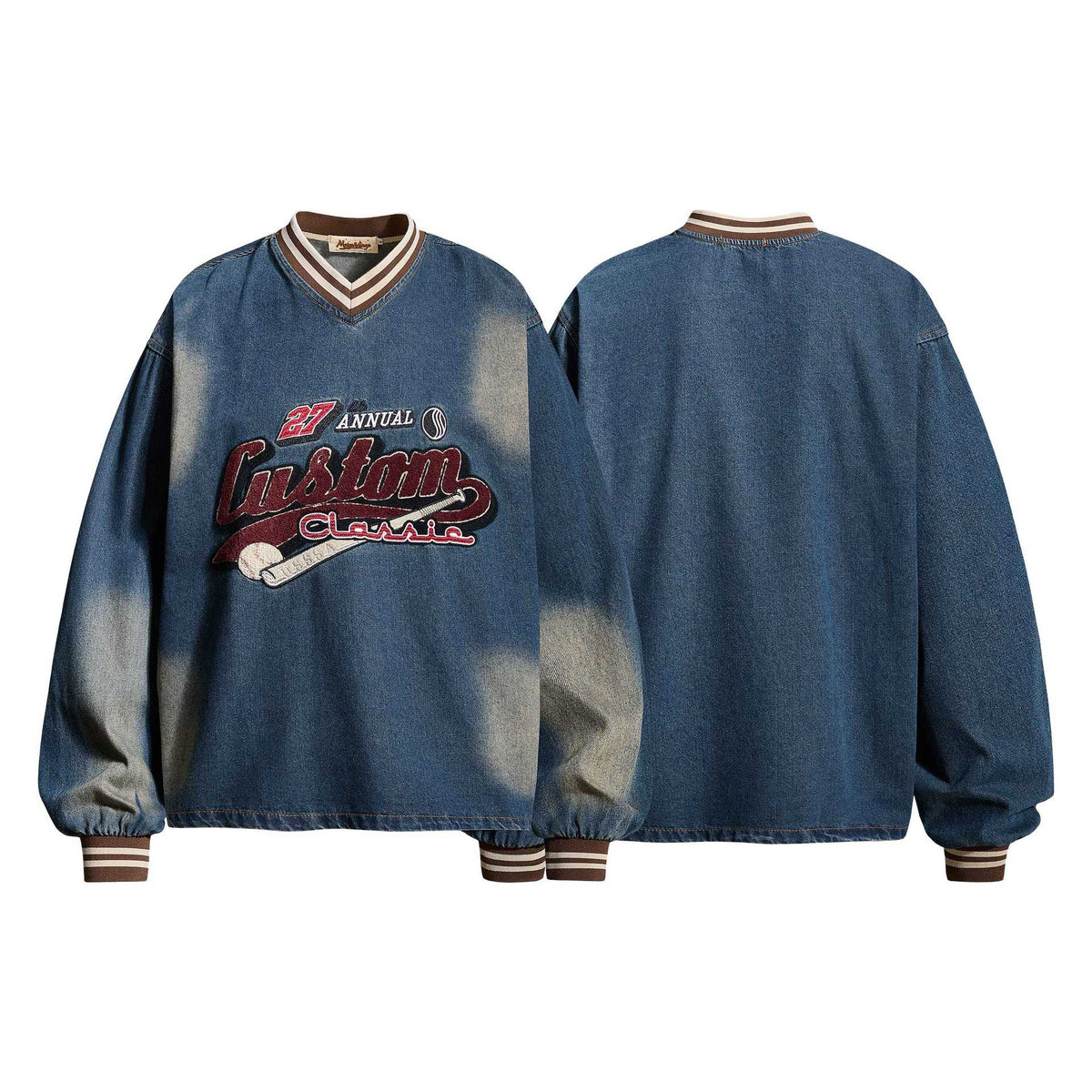 Make old letter embroidered hoodies