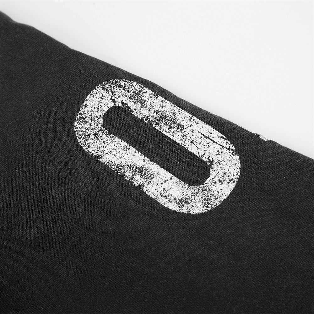 02 Number Used Dirty Hooded Cardigan Sweatshirt