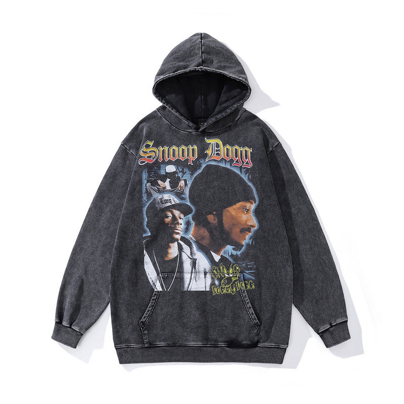 Portrait Print and Washed Vintage Look for Men and Women