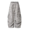 Camouflage Cargo Pants for Men and Women,Casual Wide Leg Pants