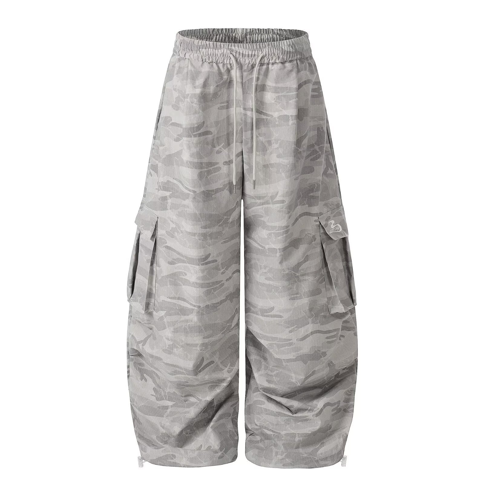 Camouflage Cargo Pants for Men and Women,Casual Wide Leg Pants