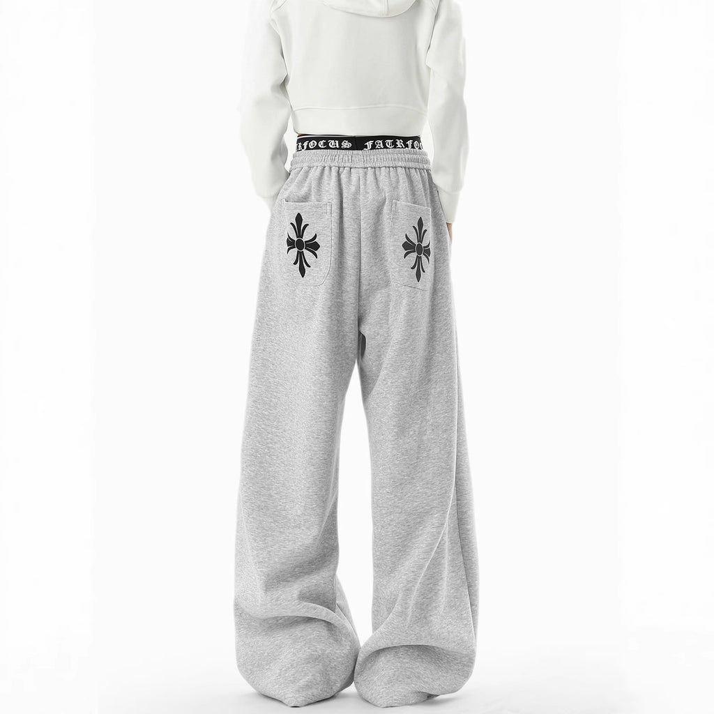 Casual Pants Men Winter Sporty Trousers Trendy Lazy Style Wide Leg Pants