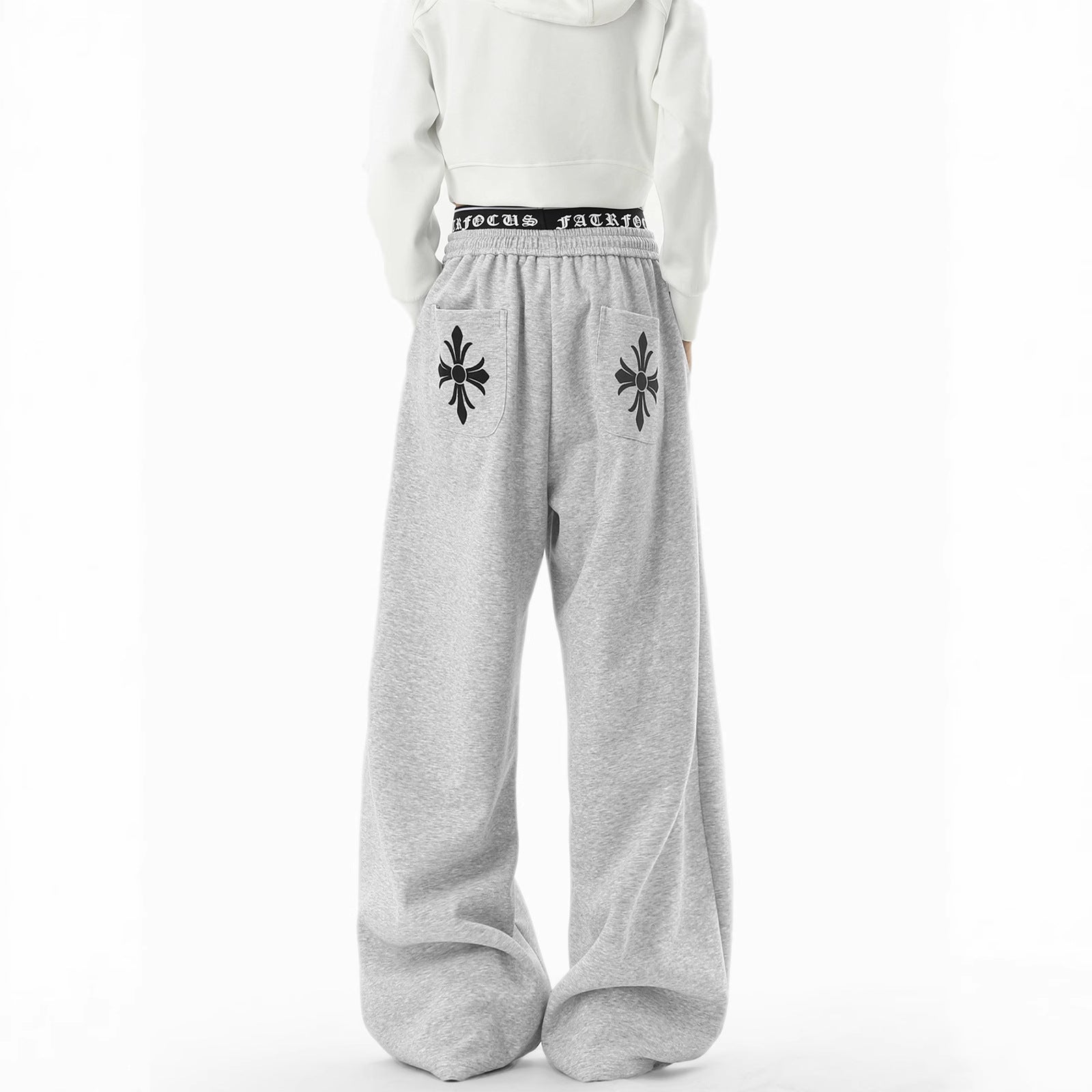 Casual Pants Men Winter Sporty Trousers Trendy Lazy Style Wide Leg Pants