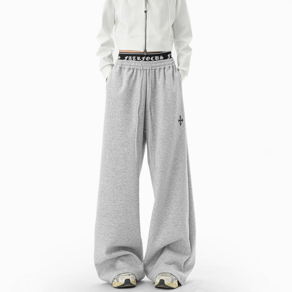 Casual Pants Men Winter Sporty Trousers Trendy Lazy Style Wide Leg Pants