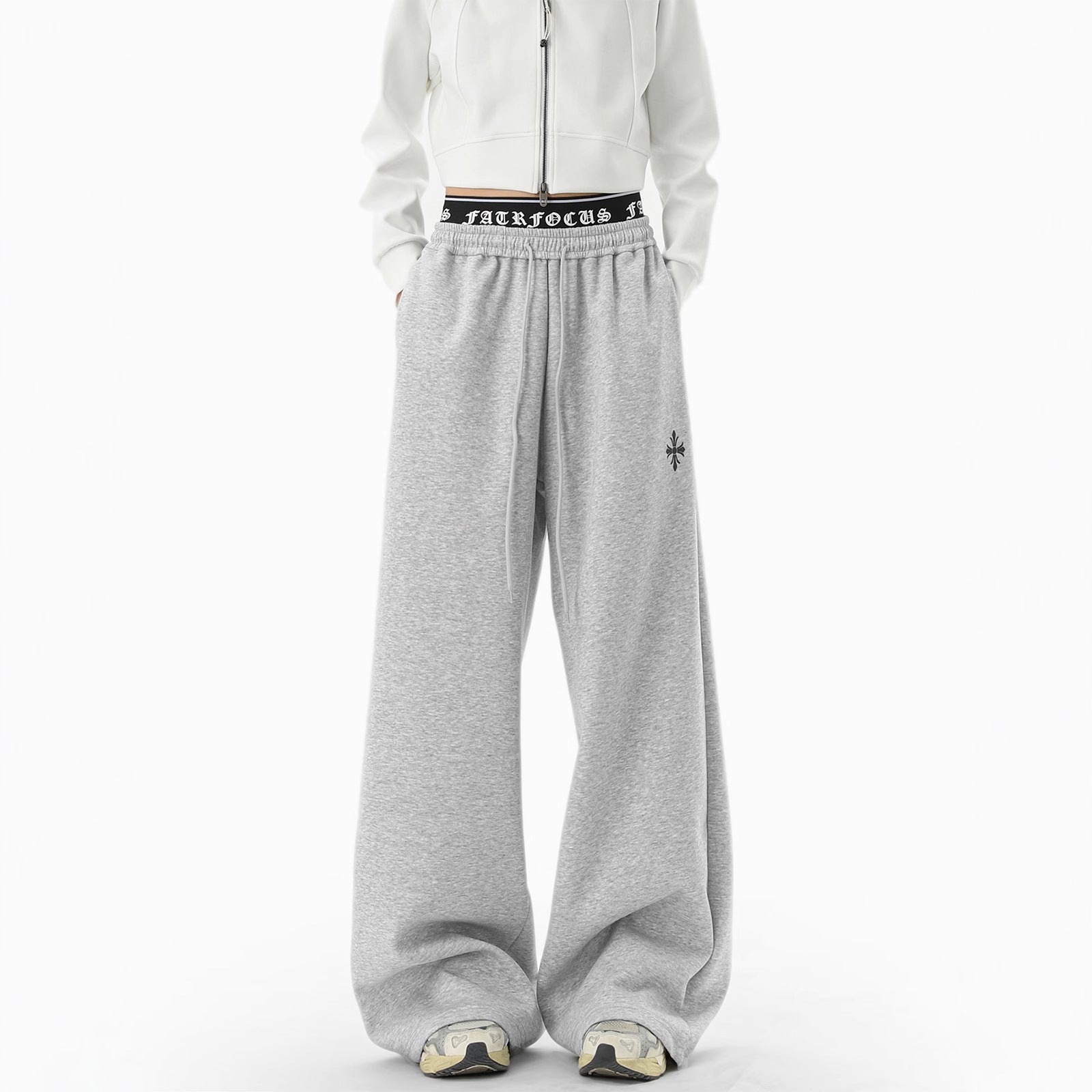 Casual Pants Men Winter Sporty Trousers Trendy Lazy Style Wide Leg Pants